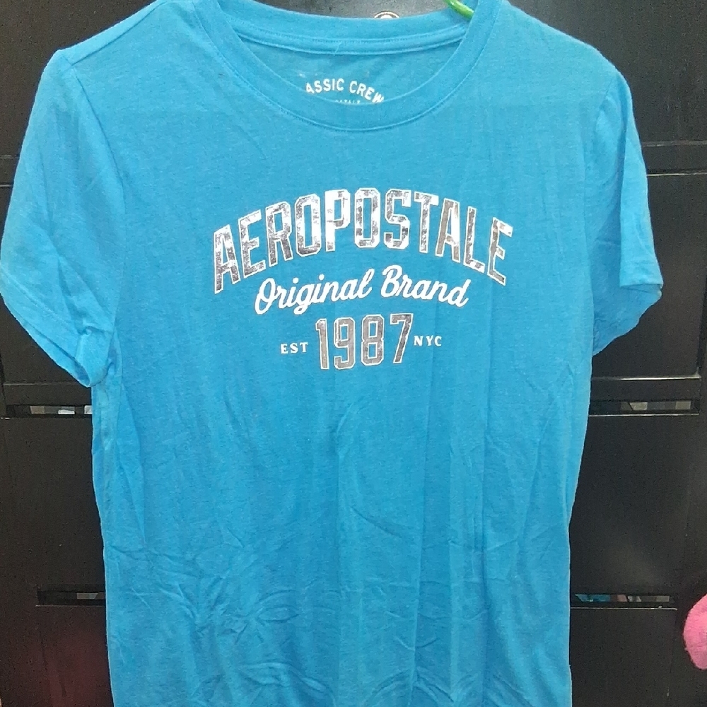 Aeropostale Blue Classic Crew Tee